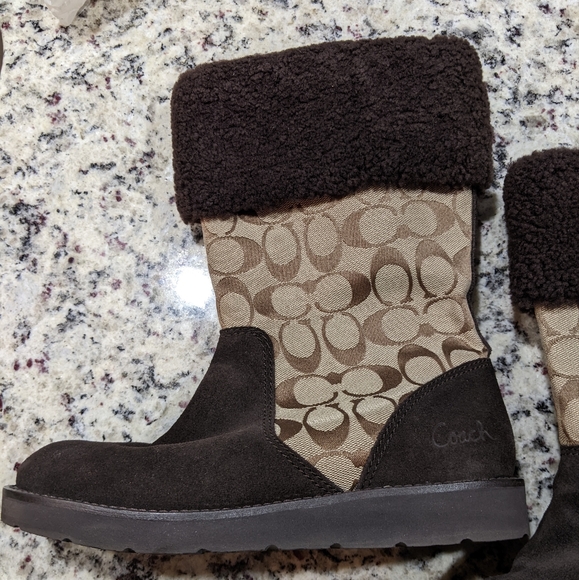 Coach Kally Brown Boots Size 8 Width M - Picture 7 of 16